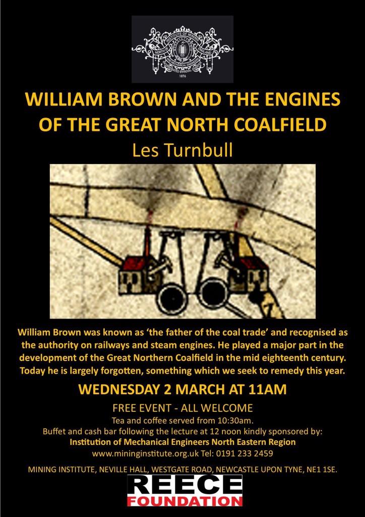 Lecture by Les Turnbull at the North of England Institution of Mining and Mechanical Engineers, supported by the Institution of Mechanical Engineers North Eastern Region