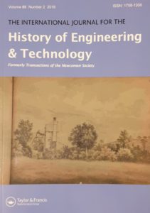Volume 88 Issue 2 of the International Journal for the History of Engineering and Technology - Part 3 of the Proceedings of the International Early Engines Conference, 2017